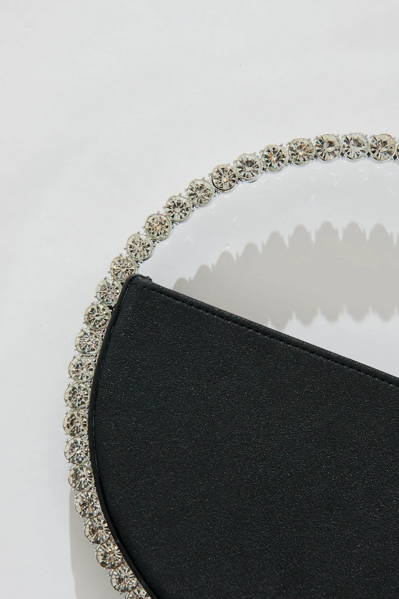 Treasure Round Clutch Bag In Black Diamante sold by St Frock product image thumbnail 4