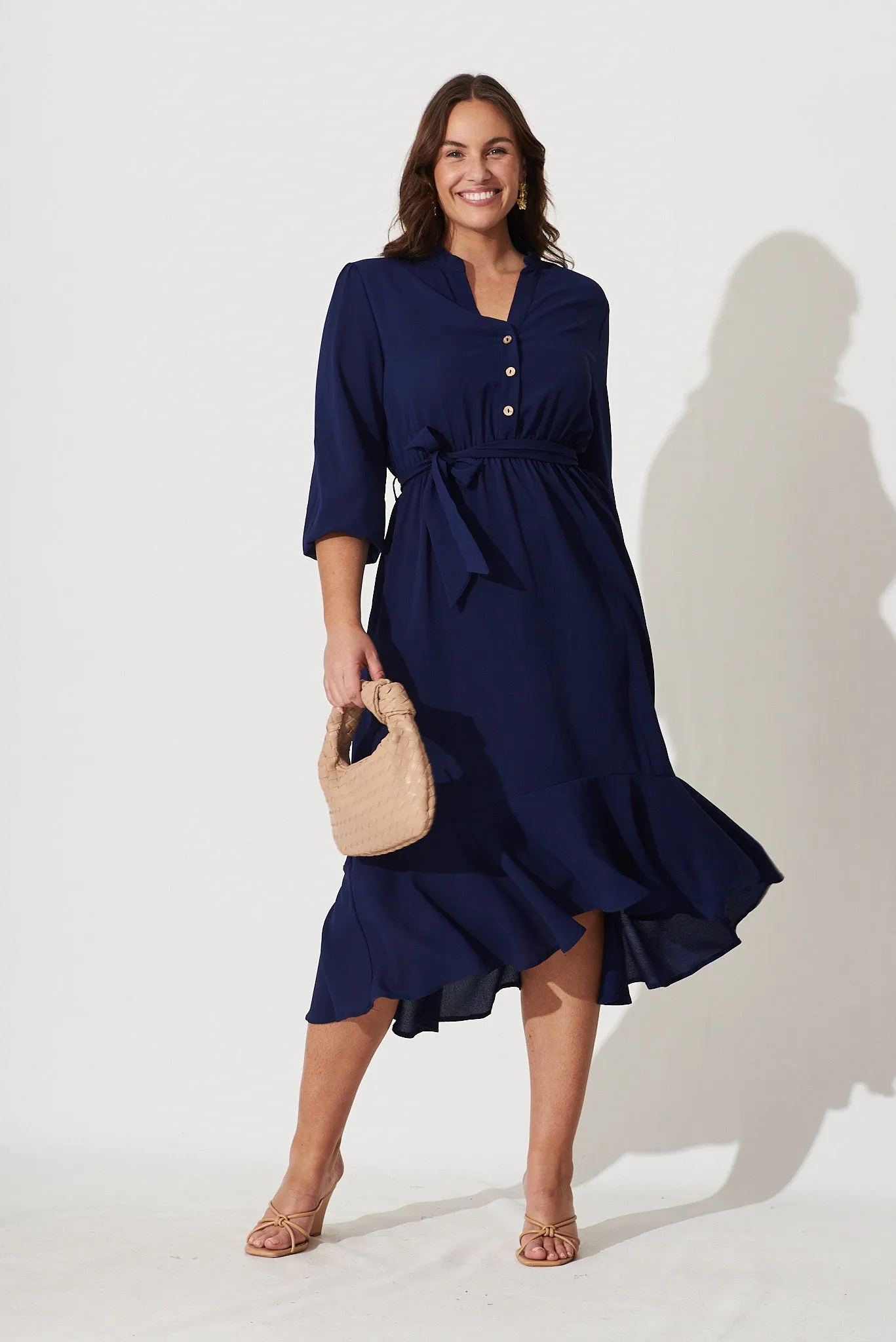 PRE ORDER Jemimah Midi Dress In Navy sold by St Frock product image thumbnail 2