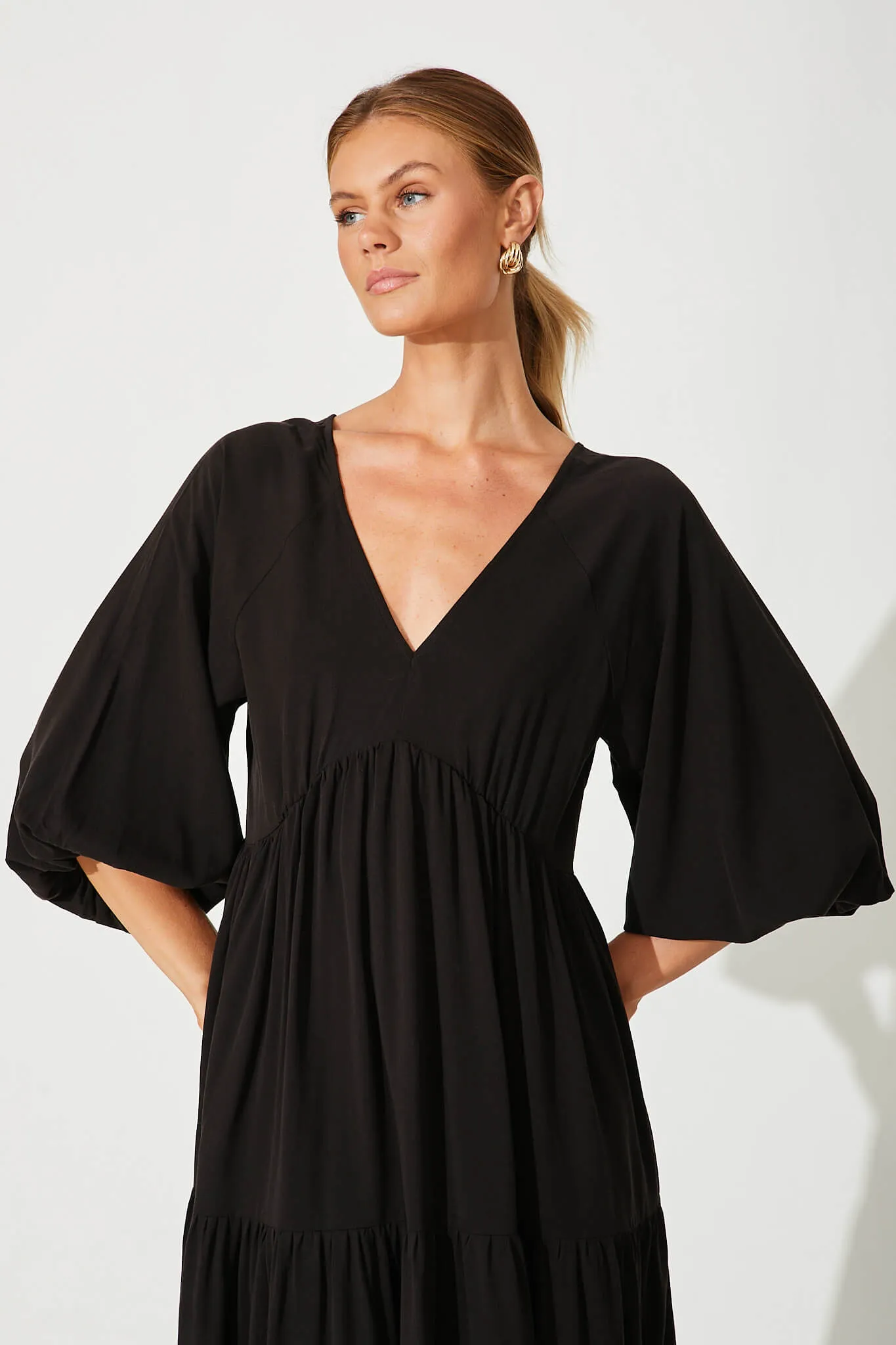 Effortless Maxi Dress In Black sold by St Frock product image thumbnail 2