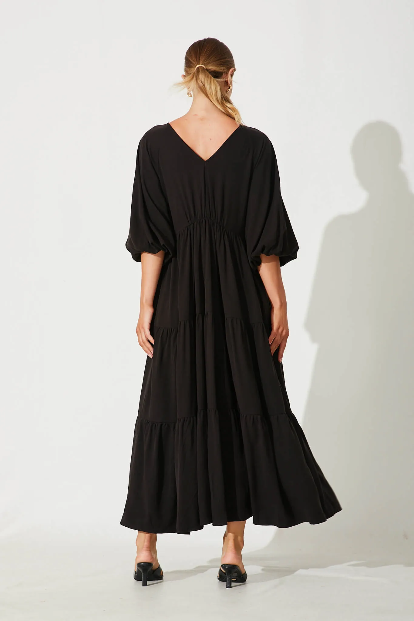 Effortless Maxi Dress In Black sold by St Frock product image thumbnail 4