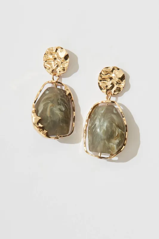 Elara Earrings In Grey sold by St Frock