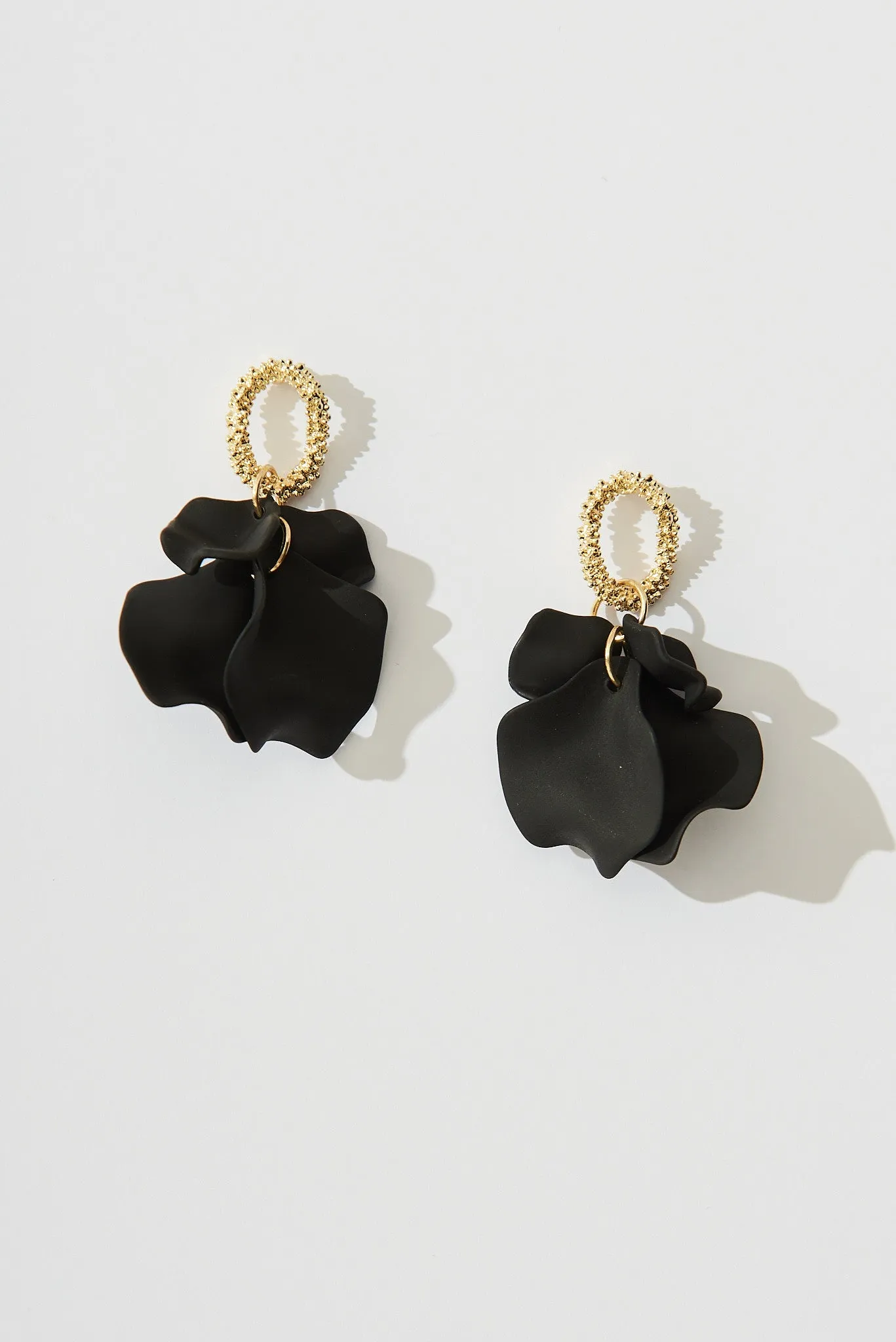 Gallant Earrings In Black sold by St Frock