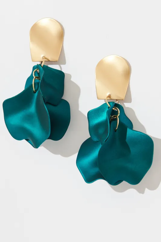 Galaty Earrings In Emerald sold by St Frock