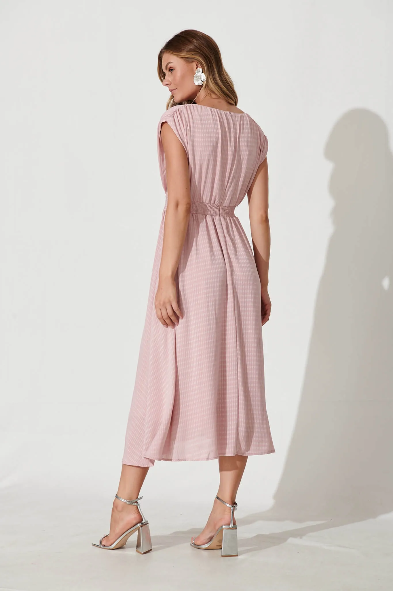 Maxine Midi Dress In Blush sold by St Frock product image thumbnail 4