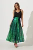 Exquisite Maxi Skirt In Green Sequin sold by St Frock