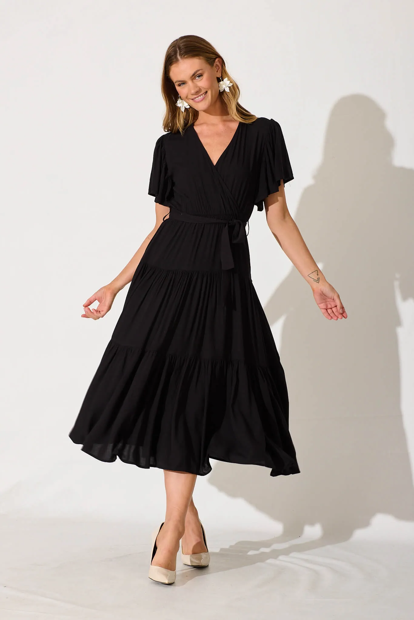 Artemis Midi Dress In Black sold by St Frock product image thumbnail 5