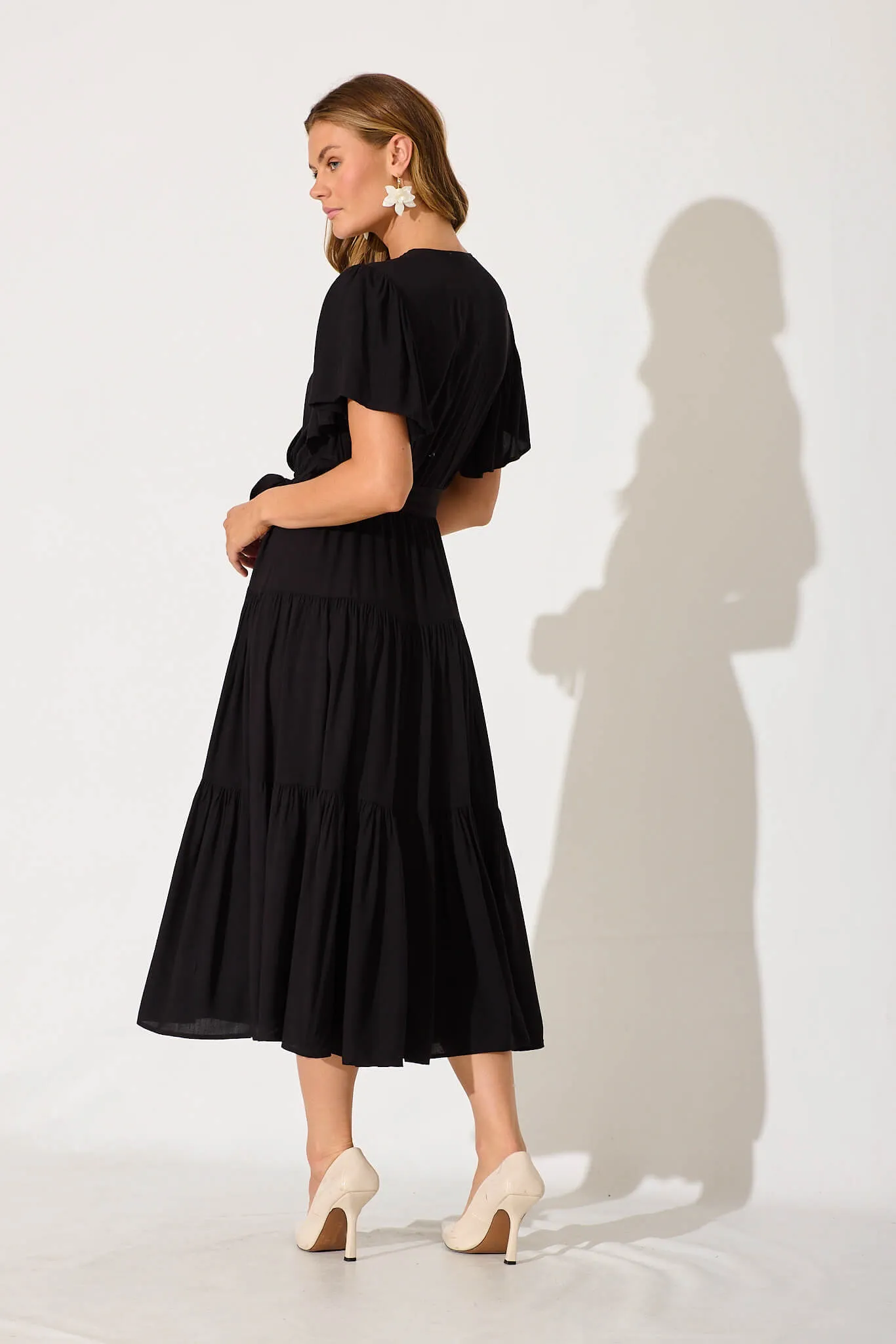 Artemis Midi Dress In Black sold by St Frock product image thumbnail 4