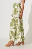 Freedom Maxi Skirt In Olive And Cream Geometric Print sold by St Frock