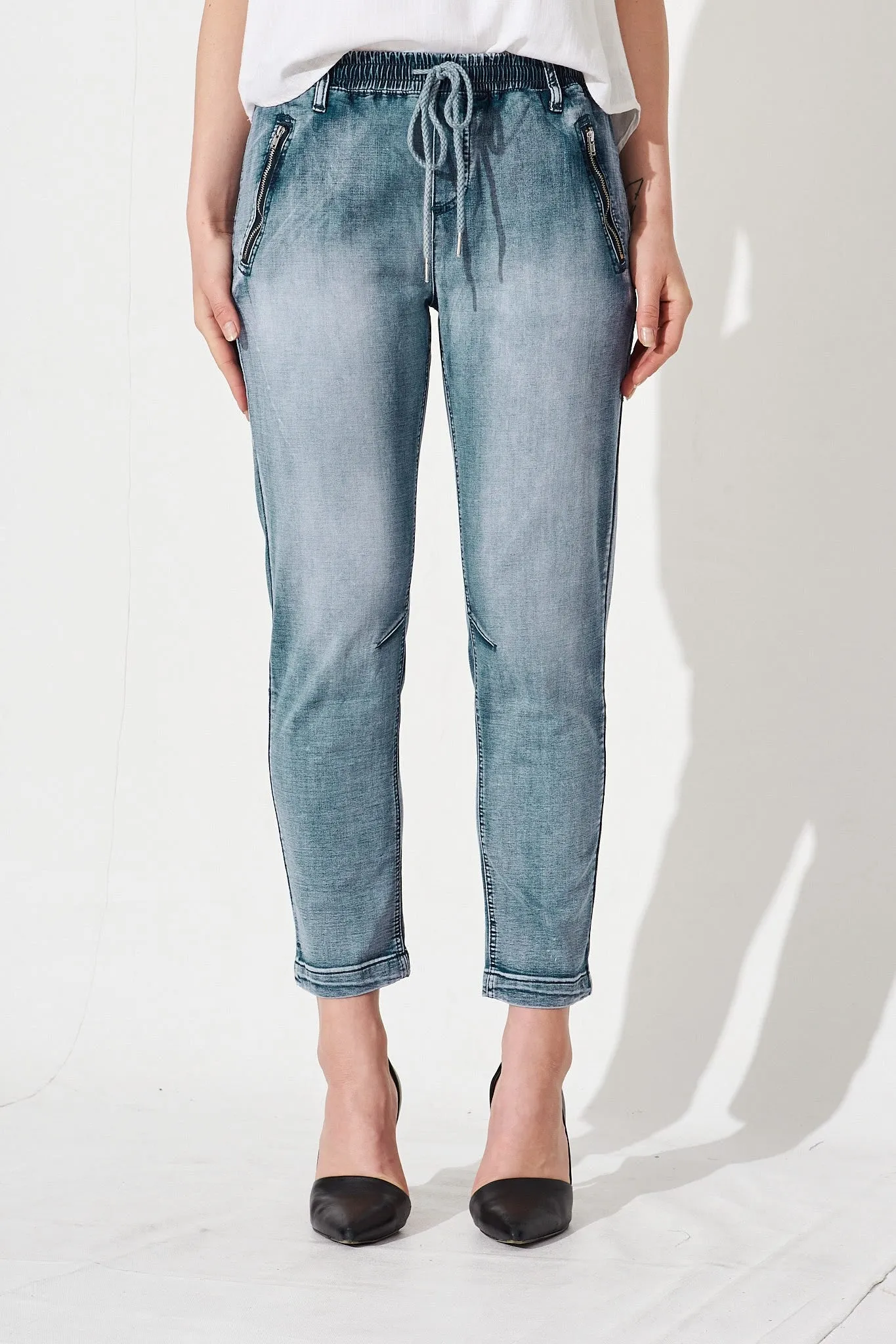Elissa Pants In Blue Denim sold by St Frock product image thumbnail 2