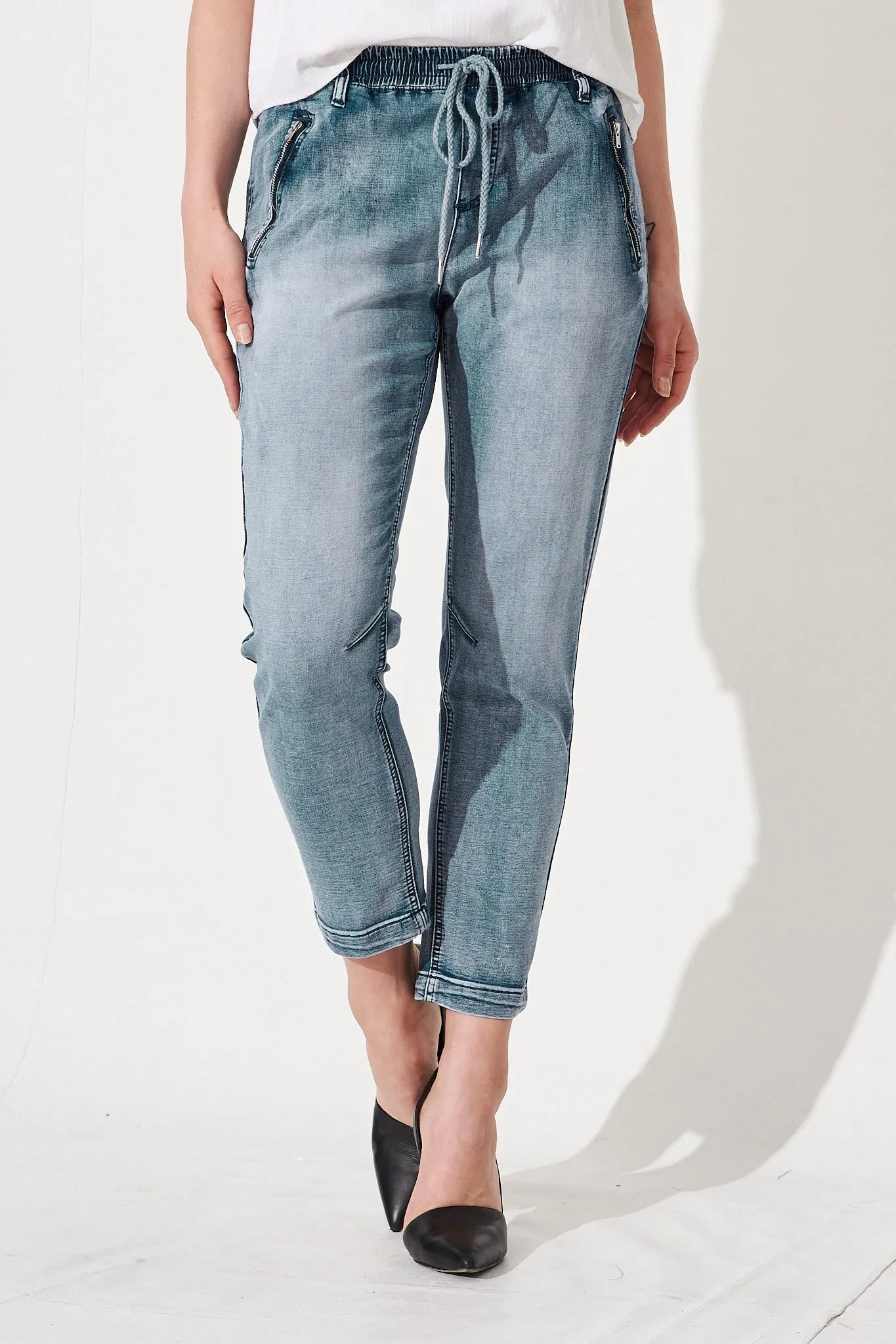 Elissa Pants In Blue Denim sold by St Frock product image thumbnail 3