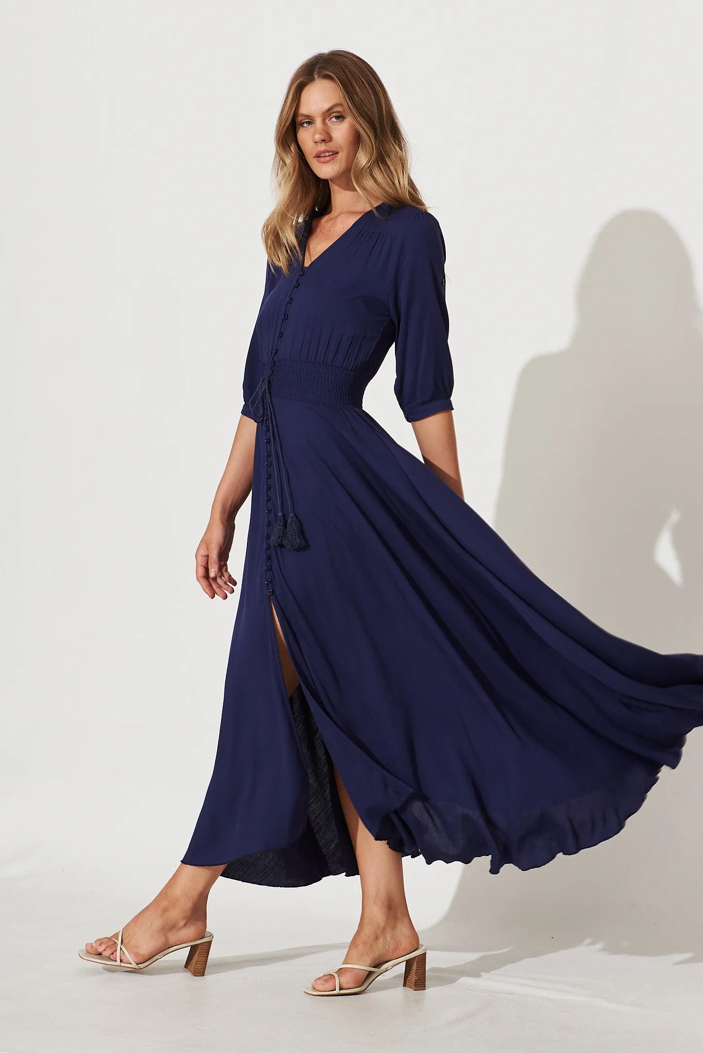 Selena Maxi Dress In Navy sold by St Frock product image thumbnail 3