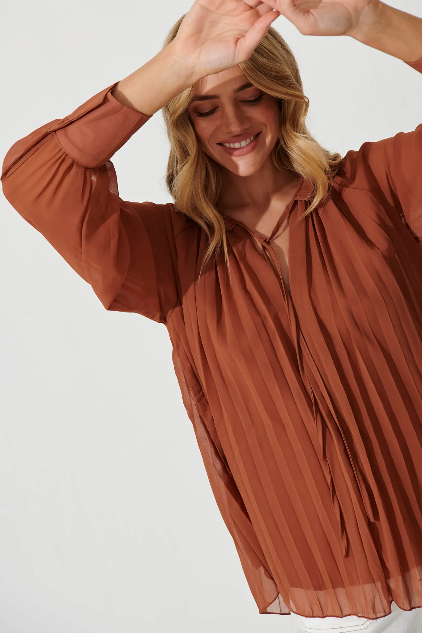 Estelle Top In Tan sold by St Frock product image thumbnail 5