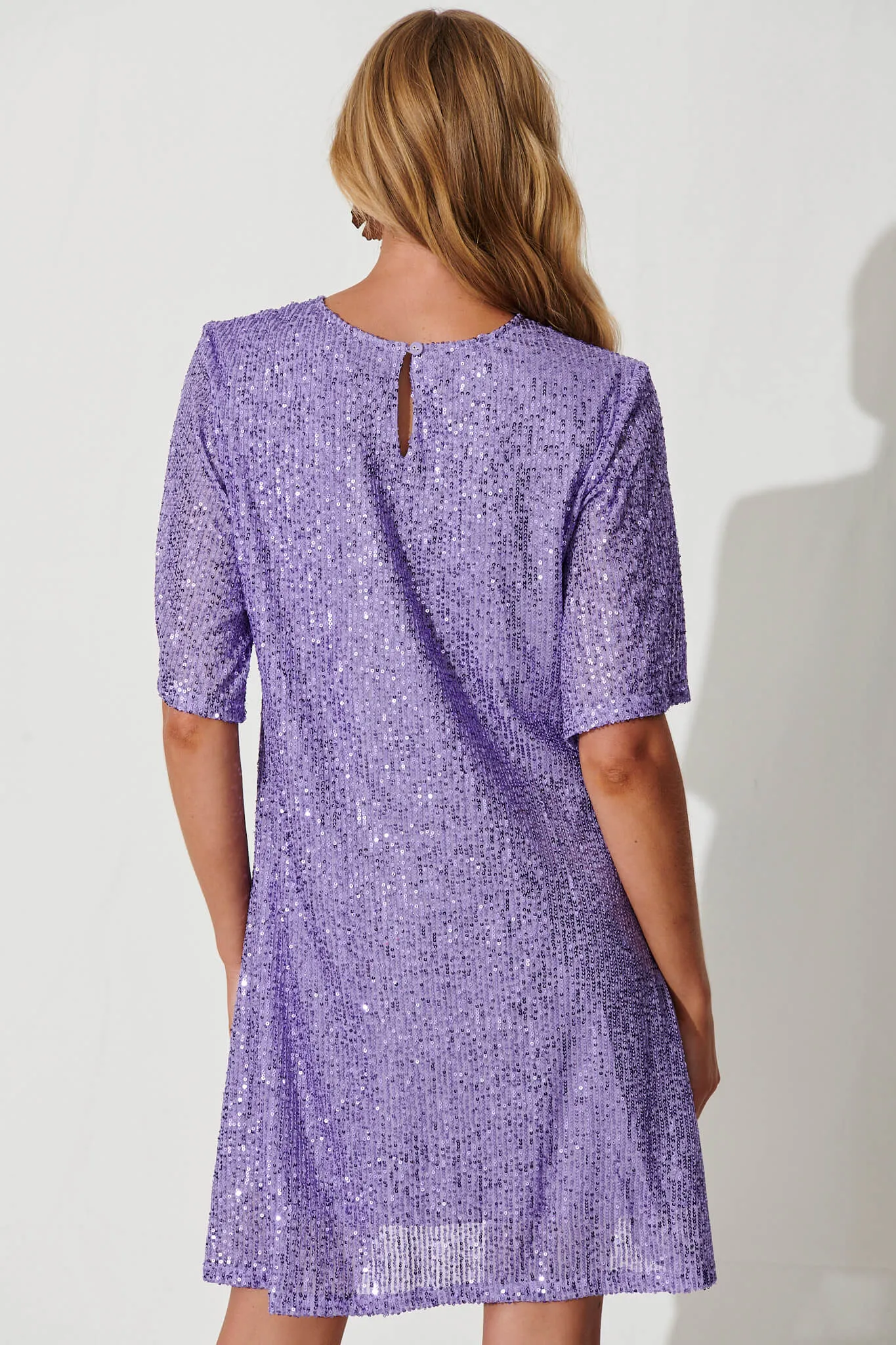 Its Me Dress In Lavender Sequin sold by St Frock product image thumbnail 4
