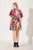 Daydream Dress In Black Multi Floral sold by St Frock