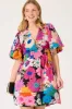 Daydream Dress In Black Multi Floral sold by St Frock