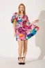 Daydream Dress In Black Multi Floral sold by St Frock