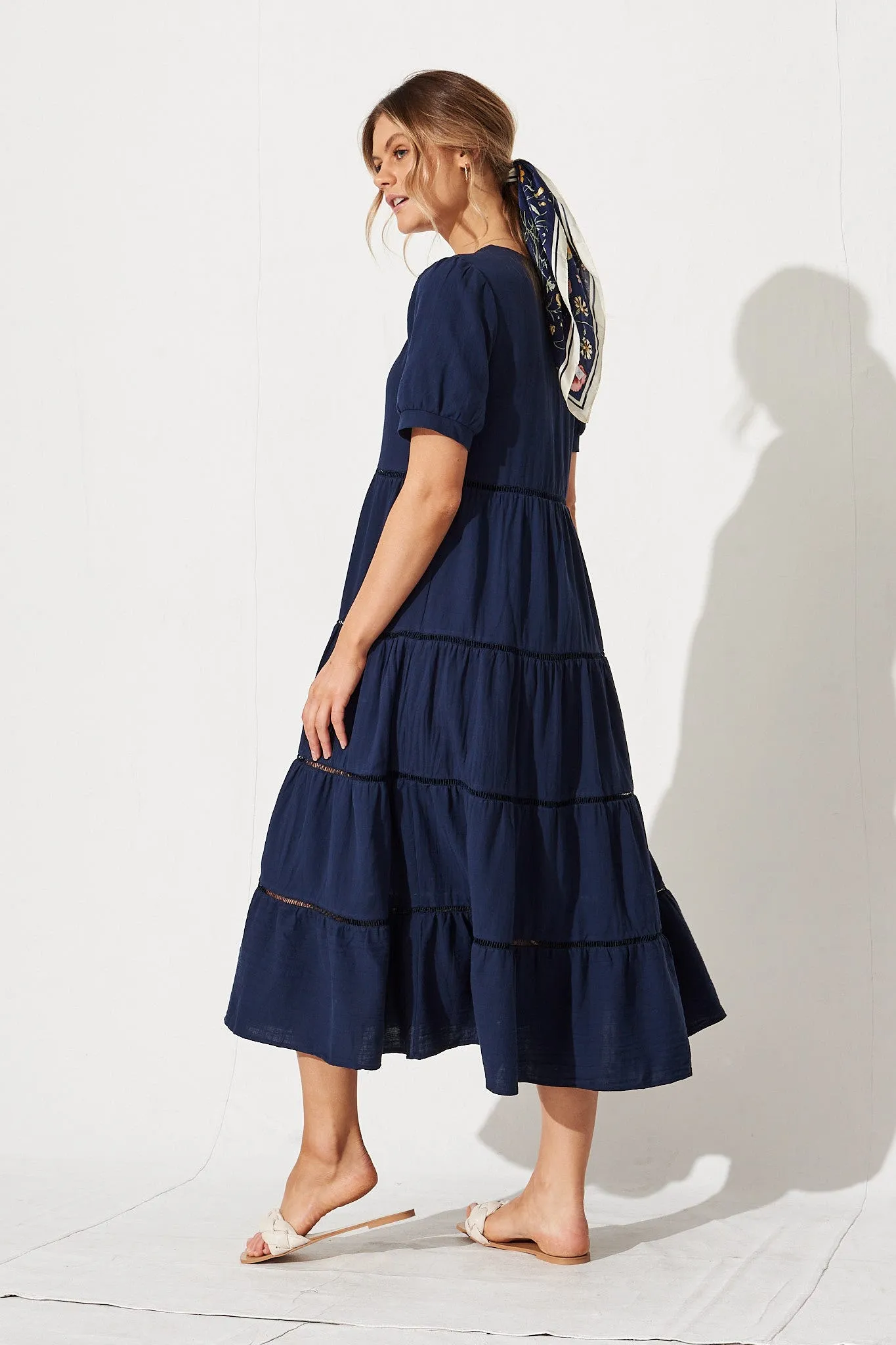 Shonda Midi Dress in Navy sold by St Frock product image thumbnail 4