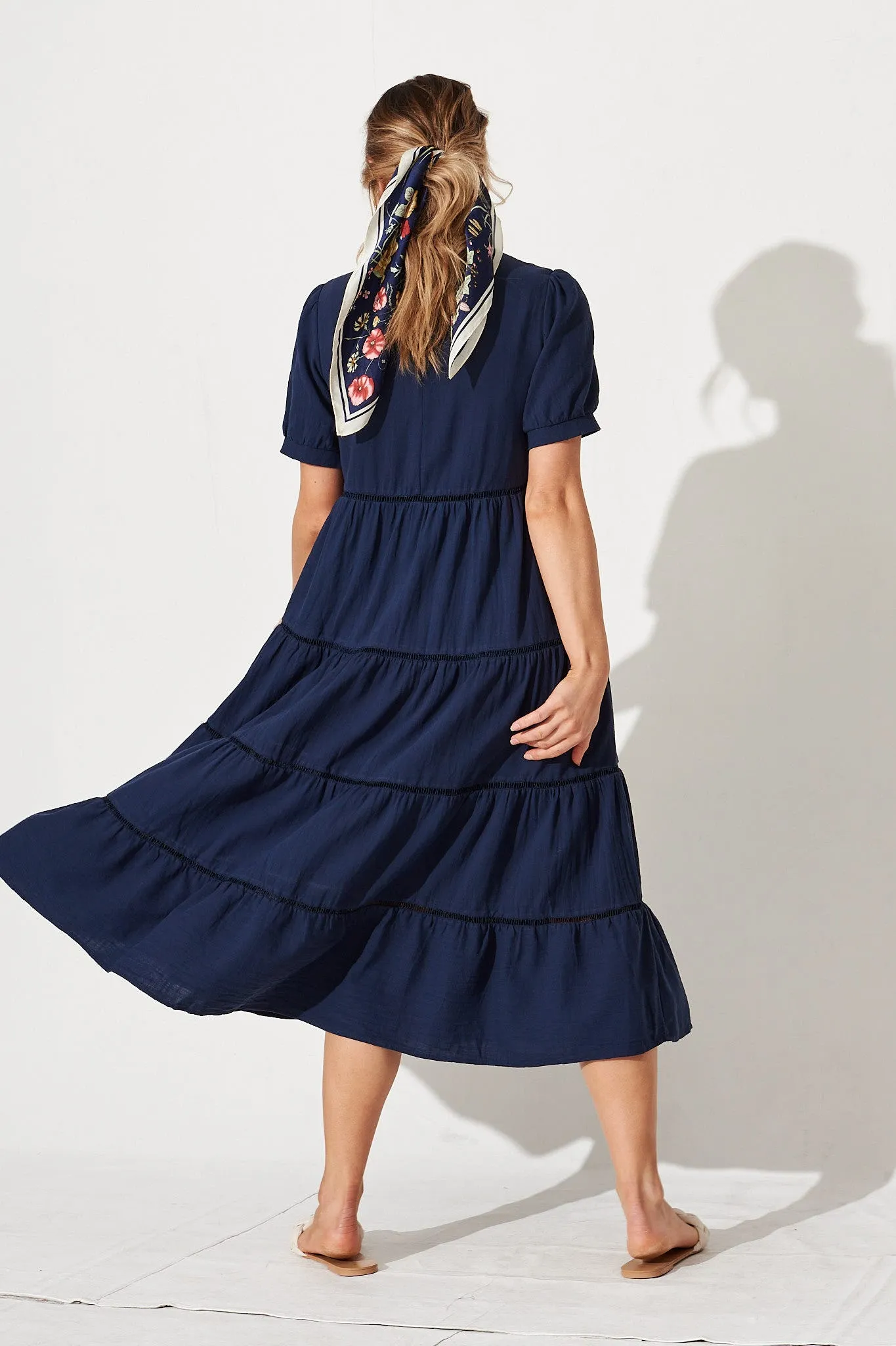Shonda Midi Dress in Navy sold by St Frock product image thumbnail 5