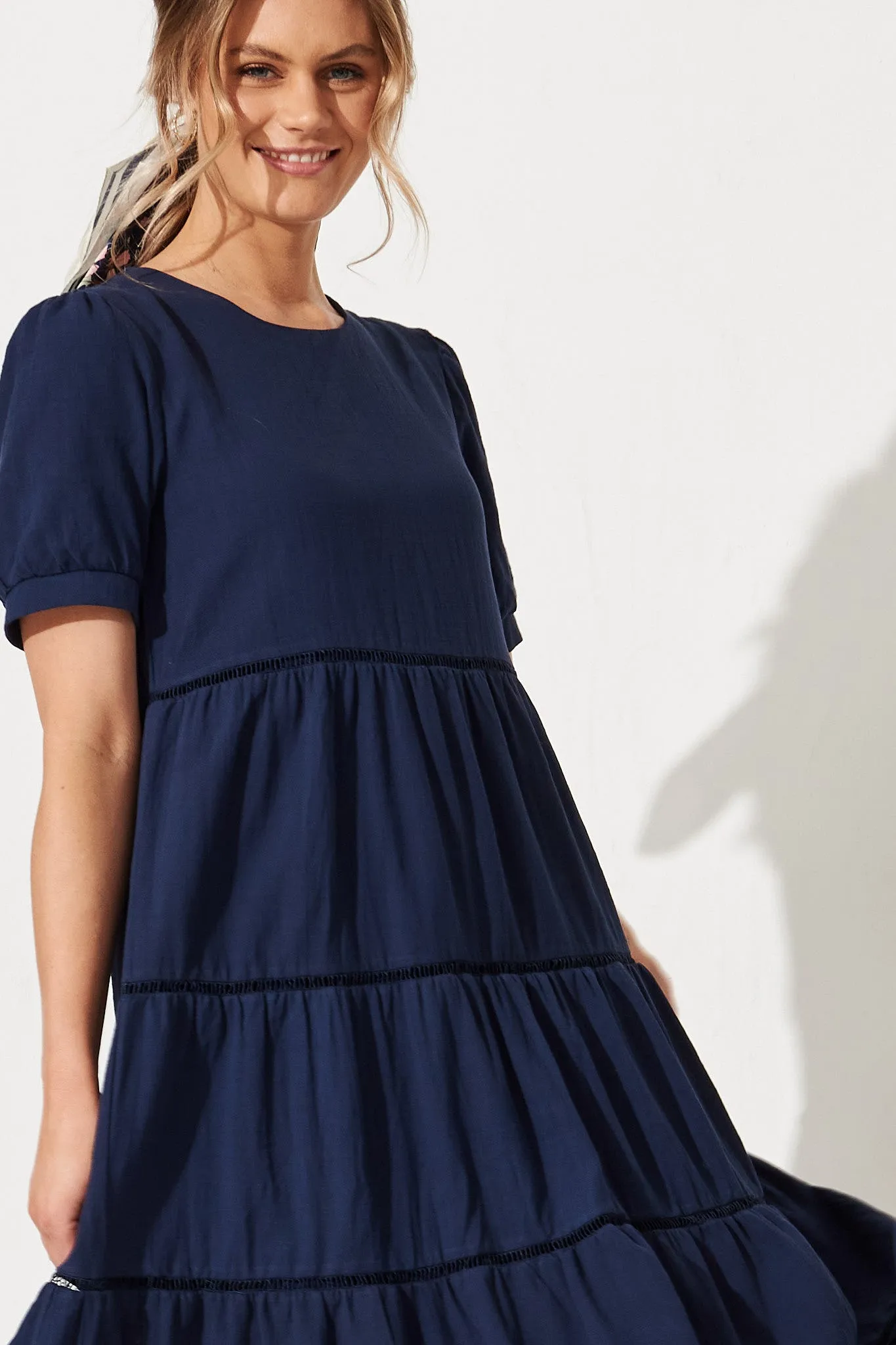 Shonda Midi Dress in Navy sold by St Frock product image thumbnail 2