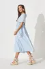Talisa Maxi Dress In Sky Blue Cotton sold by St Frock
