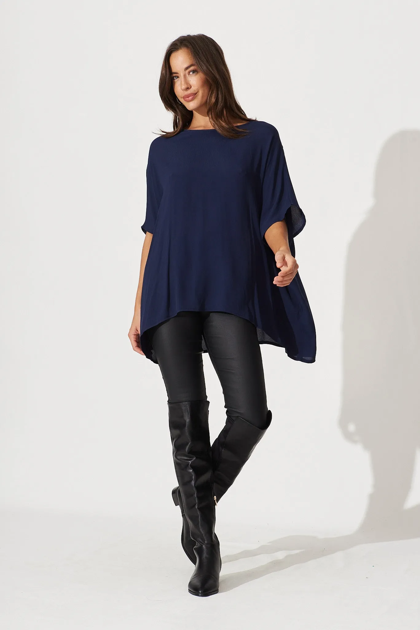 Cathia Top In Navy sold by St Frock product image thumbnail 2