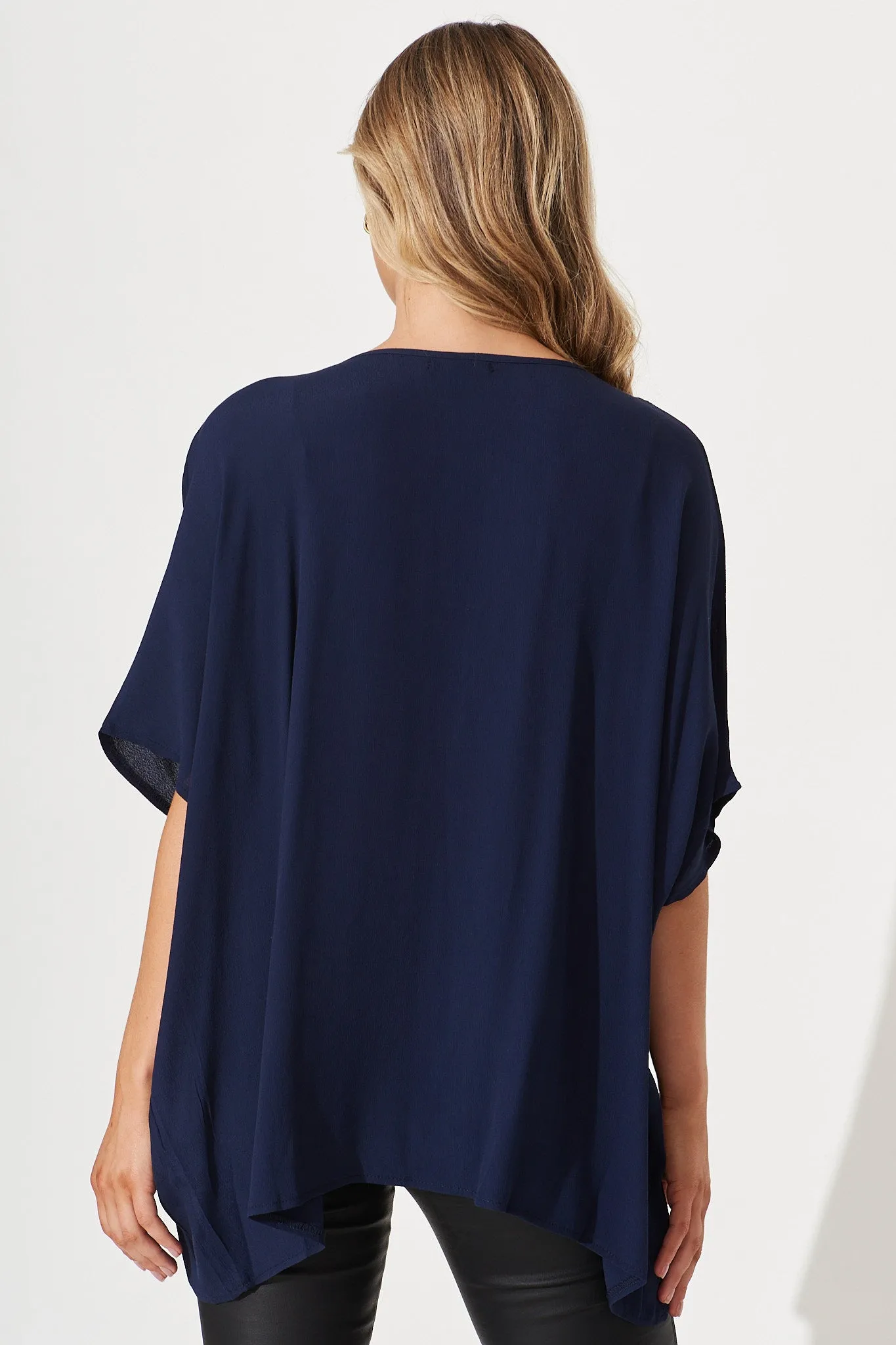 Cathia Top In Navy sold by St Frock product image thumbnail 5