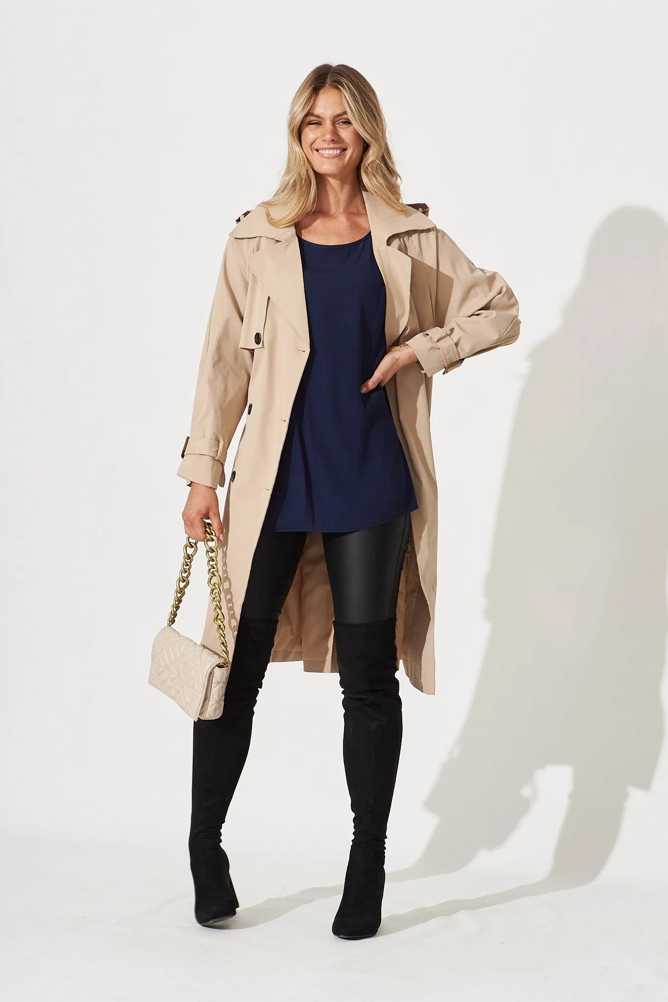 Cathia Top In Navy sold by St Frock product image thumbnail 3