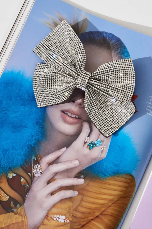 Bowen Hair Clip in Silver Diamante sold by St Frock