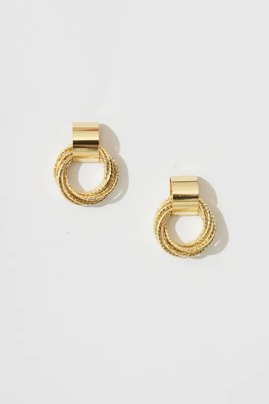 Vega Earrings In Gold sold by St Frock