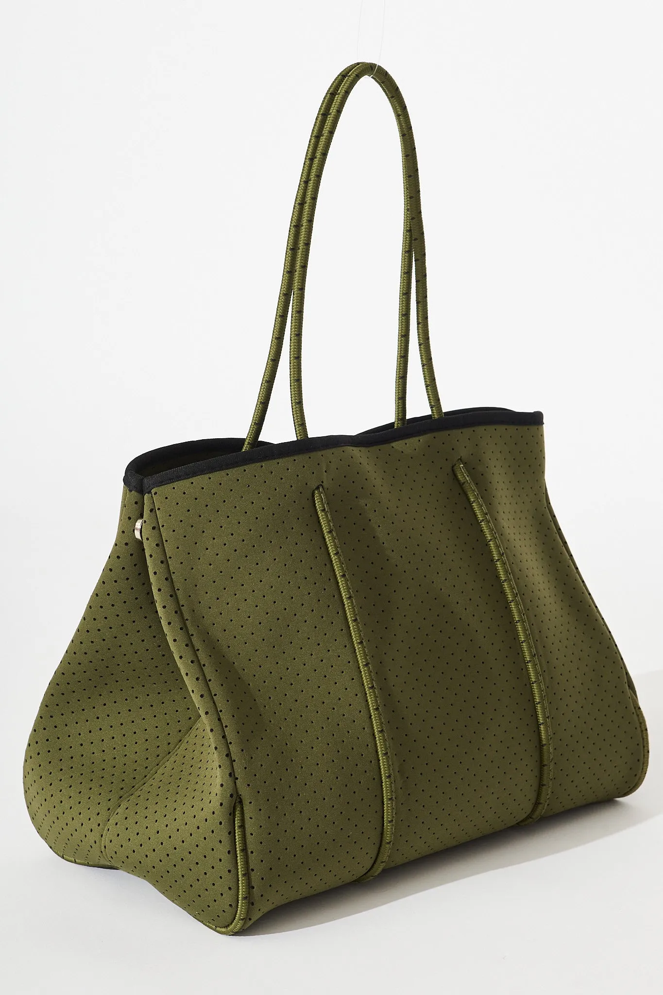 August + Delilah Rania Neoprene Tote Bag In Khaki sold by St Frock product image thumbnail 2