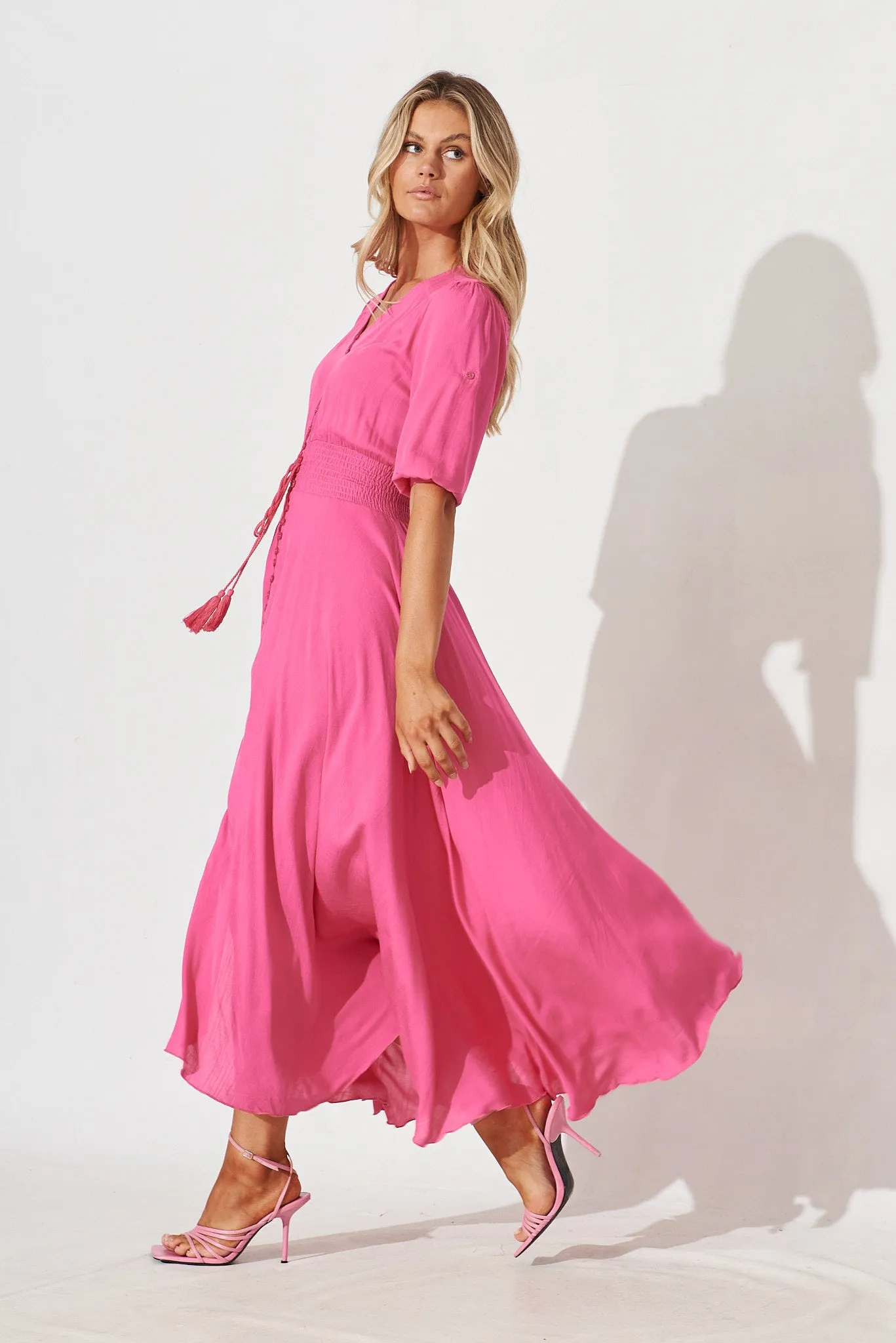 Selena Maxi Dress In Pink sold by St Frock product image thumbnail 4