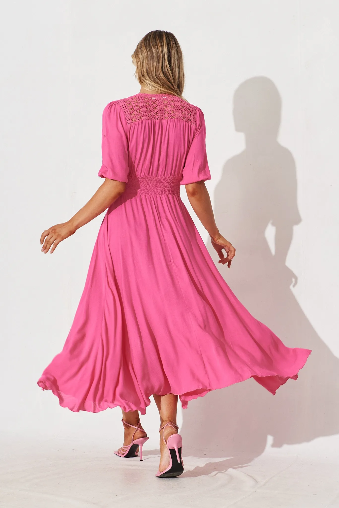 Selena Maxi Dress In Pink sold by St Frock product image thumbnail 5