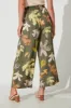 Ola Pant In Khaki Multi Print sold by St Frock