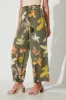Ola Pant In Khaki Multi Print sold by St Frock
