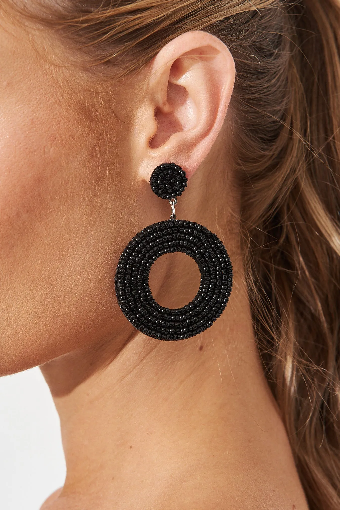 Elena Earrings In Black sold by St Frock product image thumbnail 5