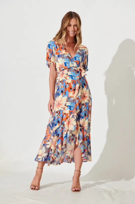 Mercer Midi Dress In Multi Floral sold by St Frock
