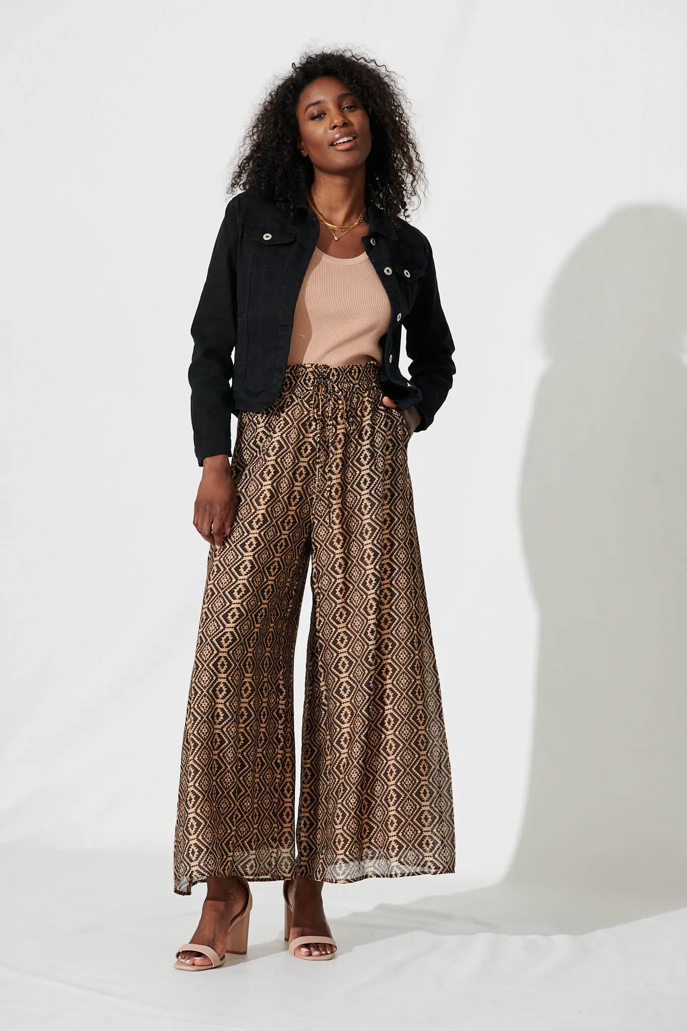 Gossip Denim Jacket In Black Wash sold by St Frock product image thumbnail 4