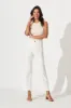 Margaret High Rise Wide Leg Jean In White Denim sold by St Frock