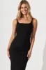 Confetti Midi Dress In Black sold by St Frock