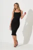 Confetti Midi Dress In Black sold by St Frock