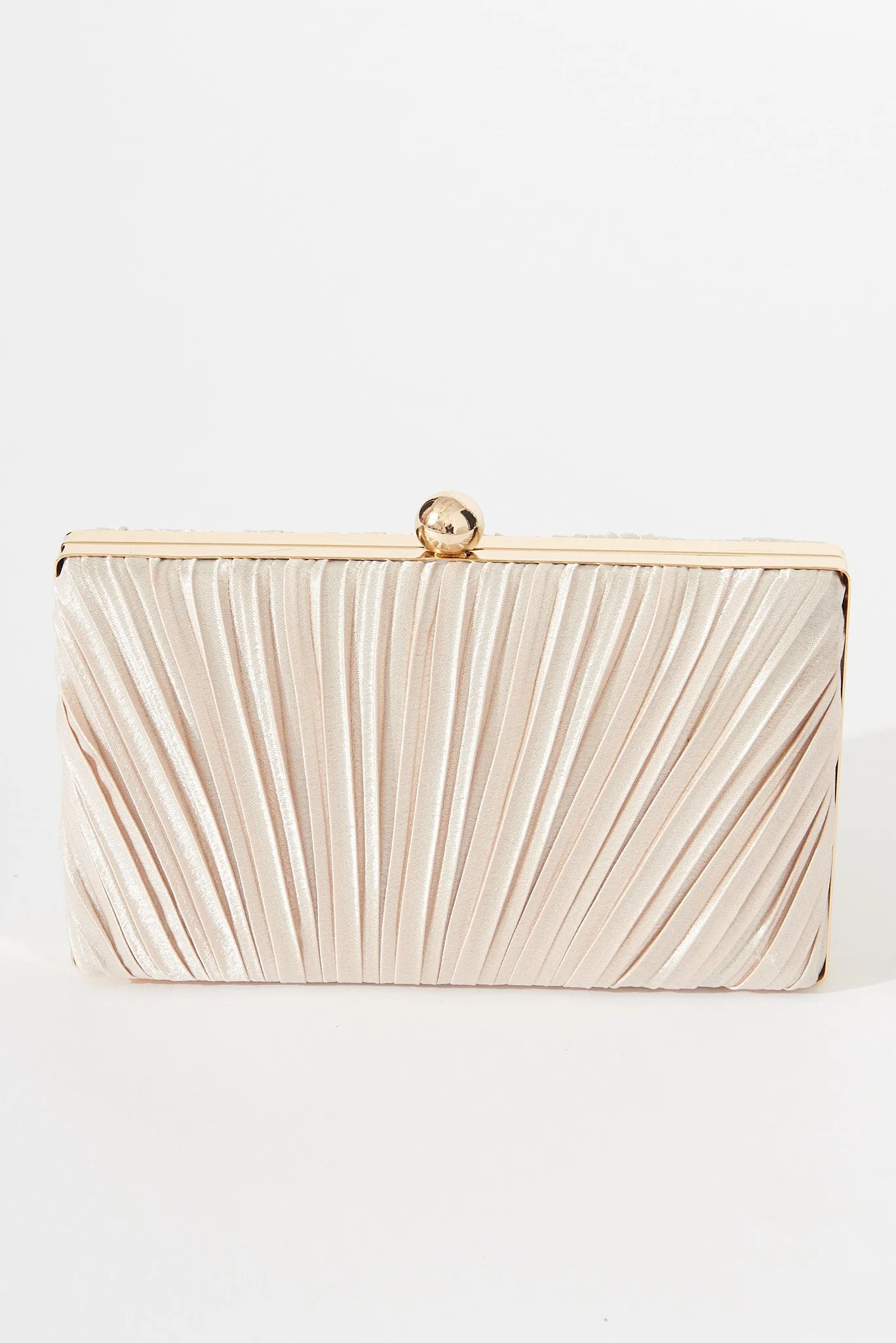 Amina Clutch Bag In Gold sold by St Frock product image thumbnail 3