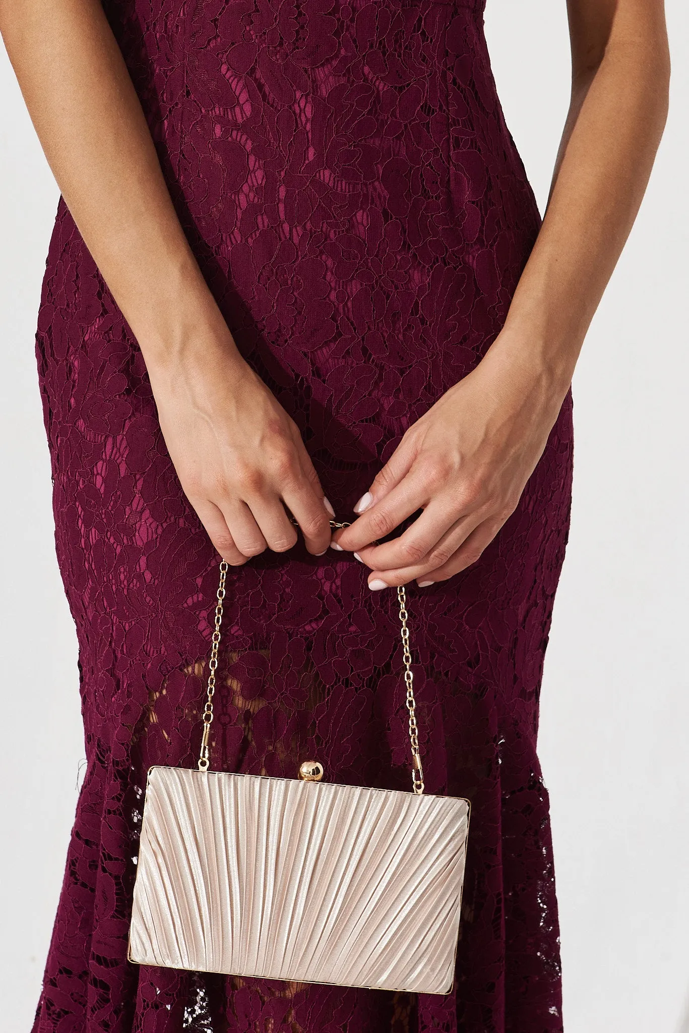 Amina Clutch Bag In Gold sold by St Frock product image thumbnail 5
