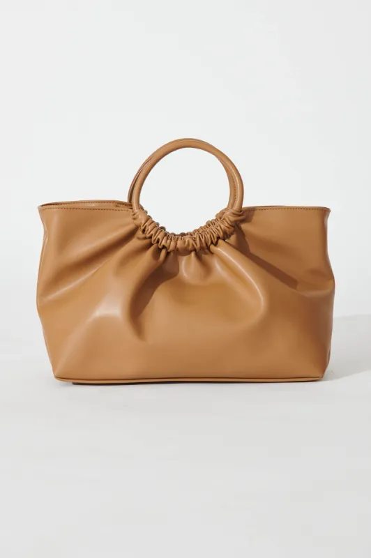 Jones Bag In Chocolate PU sold by St Frock