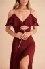 Marit Maxi Dress In Wine sold by St Frock