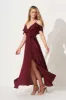Marit Maxi Dress In Wine sold by St Frock