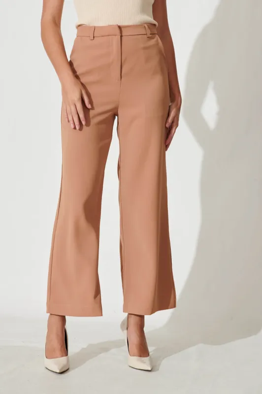 Fran Pant In Tan sold by St Frock