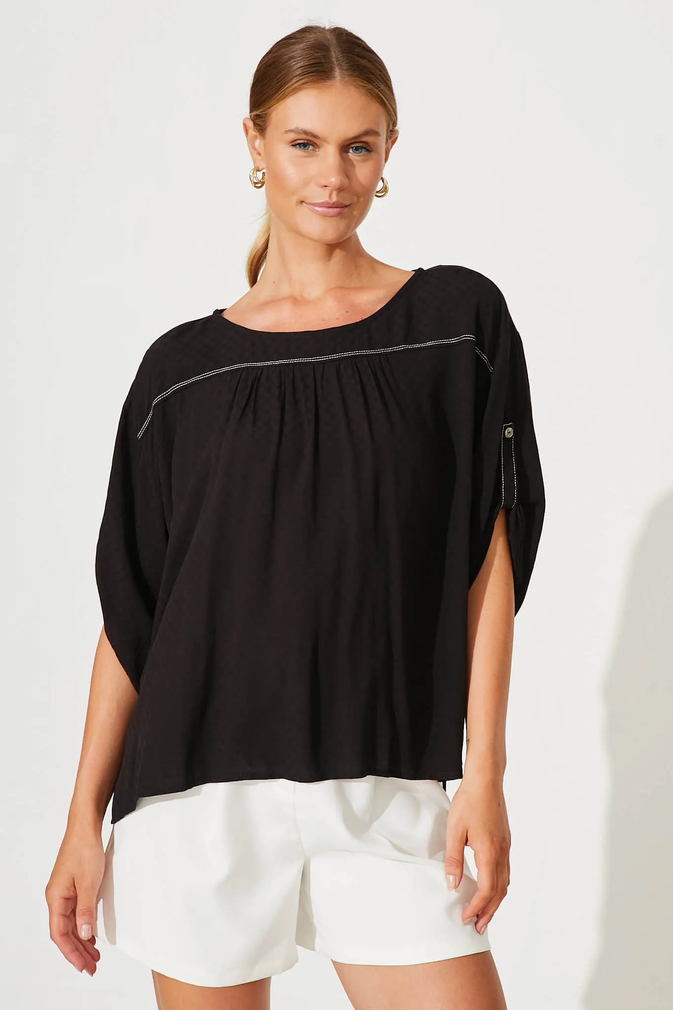 Ramone Top In Black sold by St Frock product image thumbnail 3