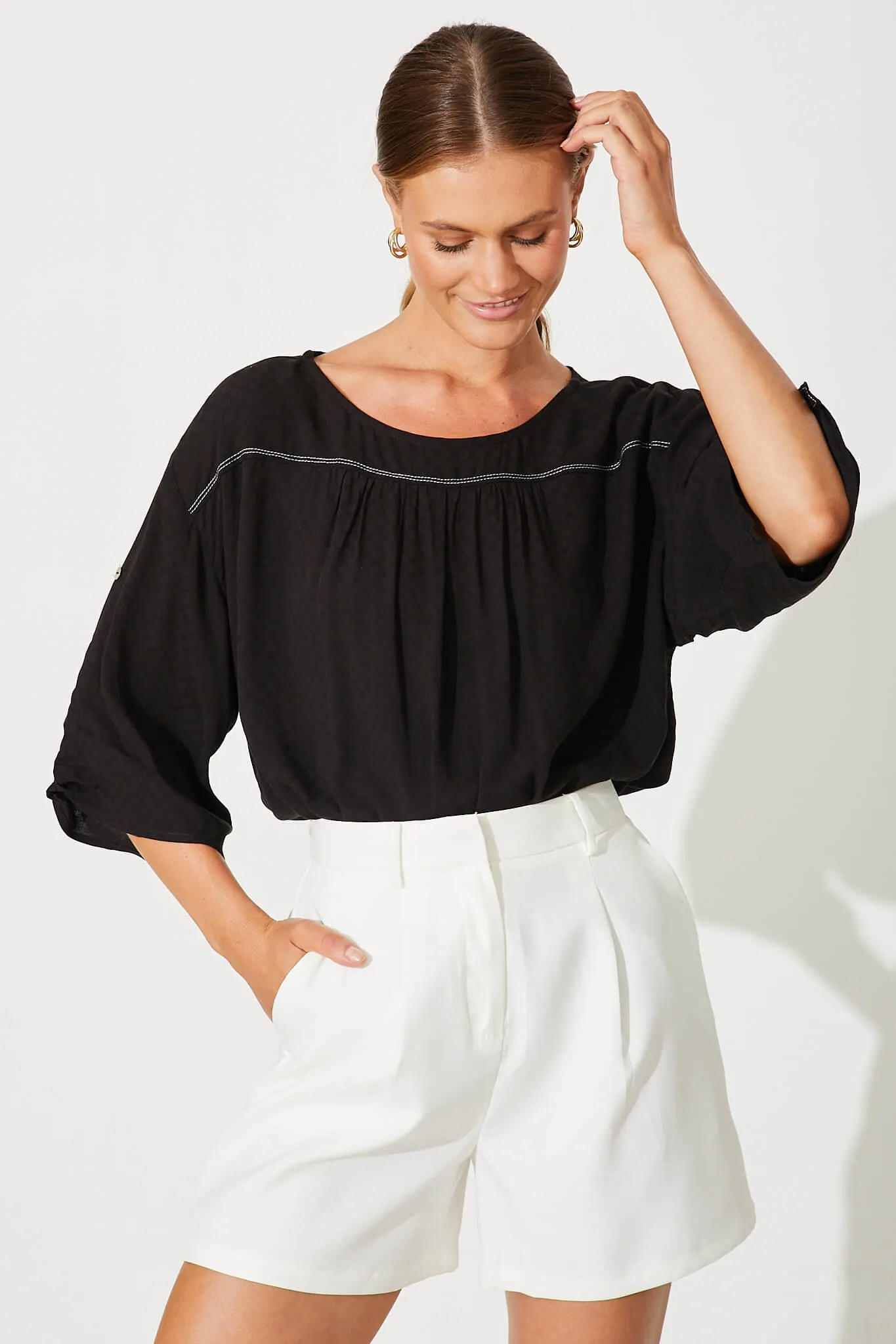 Ramone Top In Black sold by St Frock product image thumbnail 2