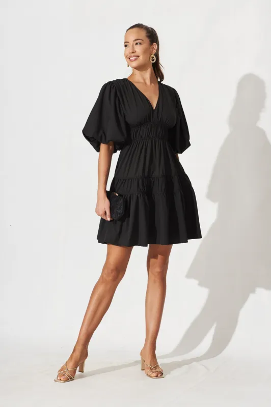 Amarini Dress In Black sold by St Frock