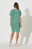 Nectar Smock Dress In Green And White Cotton Blend sold by St Frock